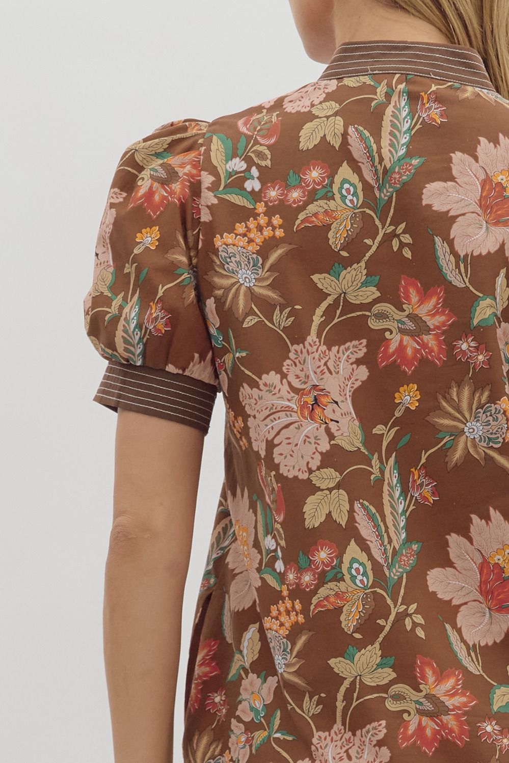 Autumn Reverie Floral Mini Dress