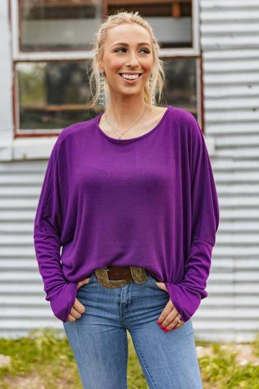 Purple Hacci Tunic Top